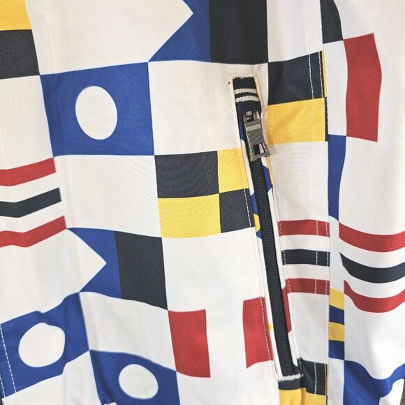 Nautica Multicolor Water Wind Resistant Stretch Bomber Jacket - Men's Size XL - Picture 8 of 12